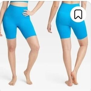 All in Motion Women's Bright Blue Bike Shorts